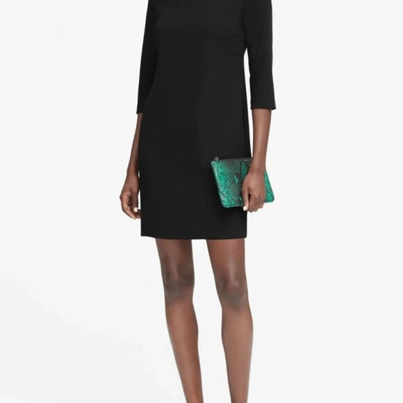 Nwt Banana Republic Button-Shoulder shift dress bright Blue SIZE 8 #396629 N05 - Picture 5 of 9